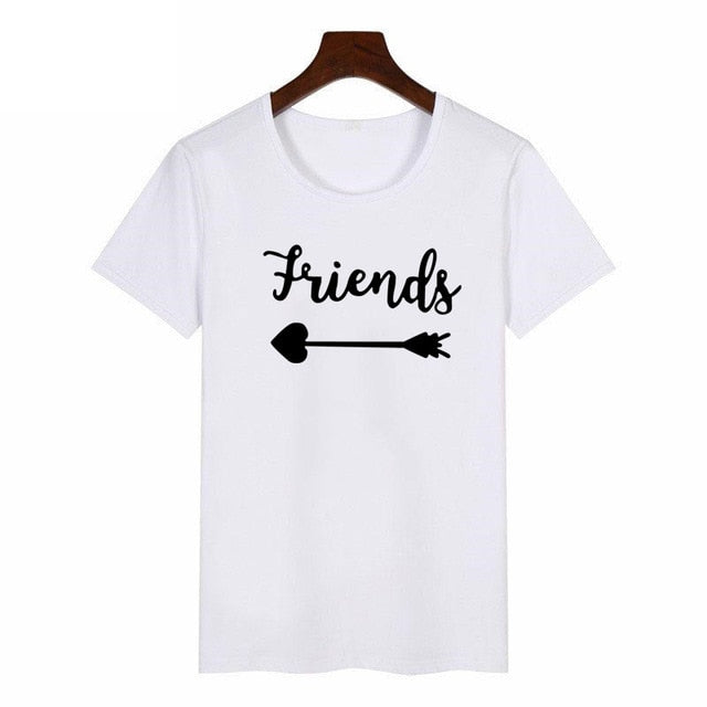 Women Cute Best Friend Matching Letter T-Shirt BFF T Shirt Women Lovers Tee Shirt My Best Friend Printing Tshirt Femme Clothes