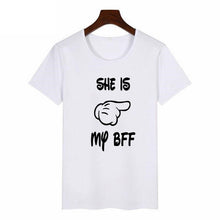 Load image into Gallery viewer, Women Cute Best Friend Matching Letter T-Shirt BFF T Shirt Women Lovers Tee Shirt My Best Friend Printing Tshirt Femme Clothes
