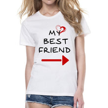 Load image into Gallery viewer, Women Cute Best Friend Matching Letter T-Shirt BFF T Shirt Women Lovers Tee Shirt My Best Friend Printing Tshirt Femme Clothes

