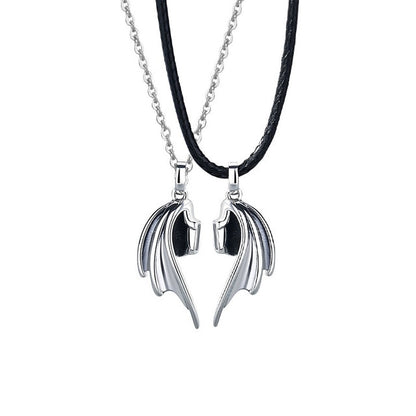 Devil And Angel Wings Pendant Magnetic Necklaces