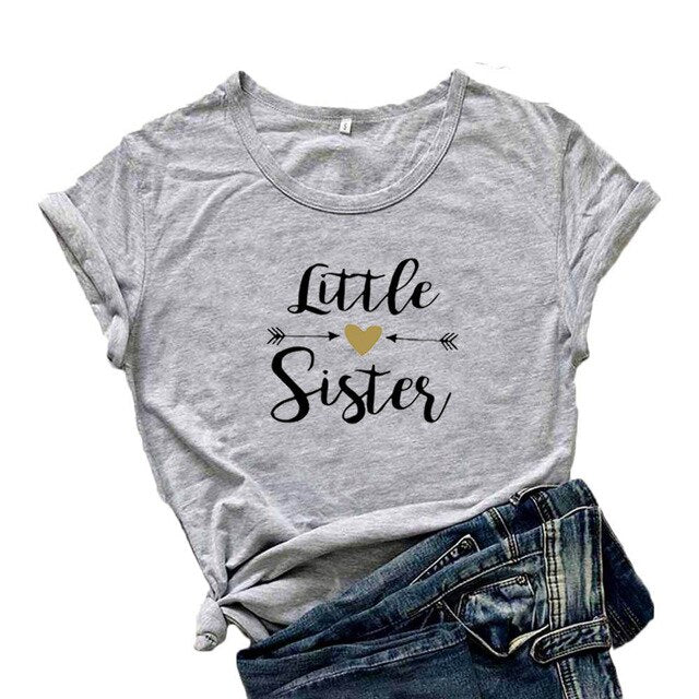 Big Sister Lettle Sister Best Friends T-Shirt BFF Matching