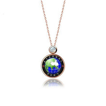 Load image into Gallery viewer, Rotatable Global Eternal Love Necklace 100 Languages I Love You Projection
