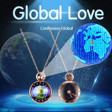 Cargar imagen en el visor de la galería, Rotatable Global Eternal Love Necklace 100 Languages I Love You Projection
