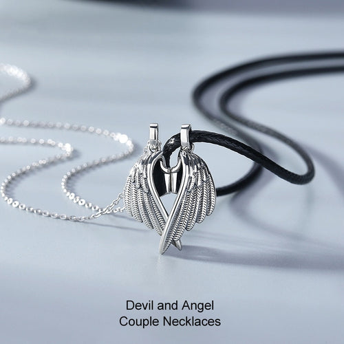 Devil And Angel Wings Pendant Magnetic Necklaces