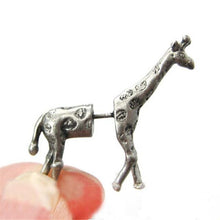 Cargar imagen en el visor de la galería, Cute Cat Giraffe Kangaroo Lion Animal Stud Earrings
