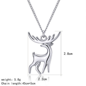 Elk clavicle chain pendant Couple Gold pendant necklace