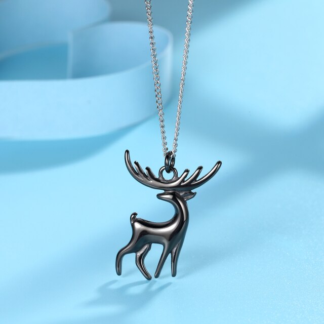 Elk clavicle chain pendant Couple Gold pendant necklace