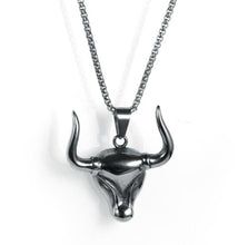 Load image into Gallery viewer, Fashion Bull Pendant Men and Women Gold Necklace

