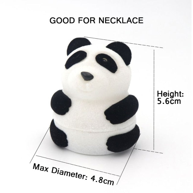 Cute Panda Bear Box Jewelry Gift Box