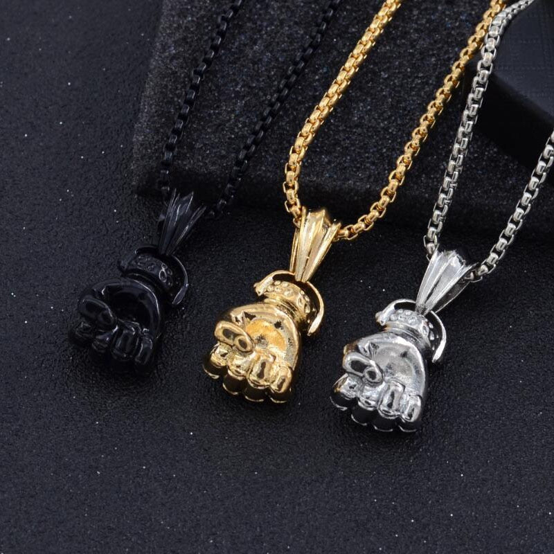 Fashion Statement Hand Fist Necklaces