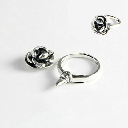 Anti-rape Rotation Roses Self-defense Protection Ring for Women