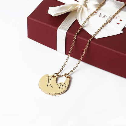 Fashion Cute Sloth Pendant Necklace