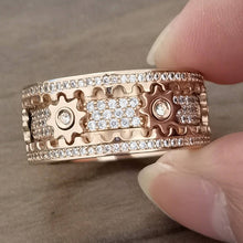 Load image into Gallery viewer, Rotary Luxury Rings With Gear
