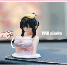 Load image into Gallery viewer, Sexy Girl Chest Shaking Beautiful Girl Doll Car Ornament Anime Model
