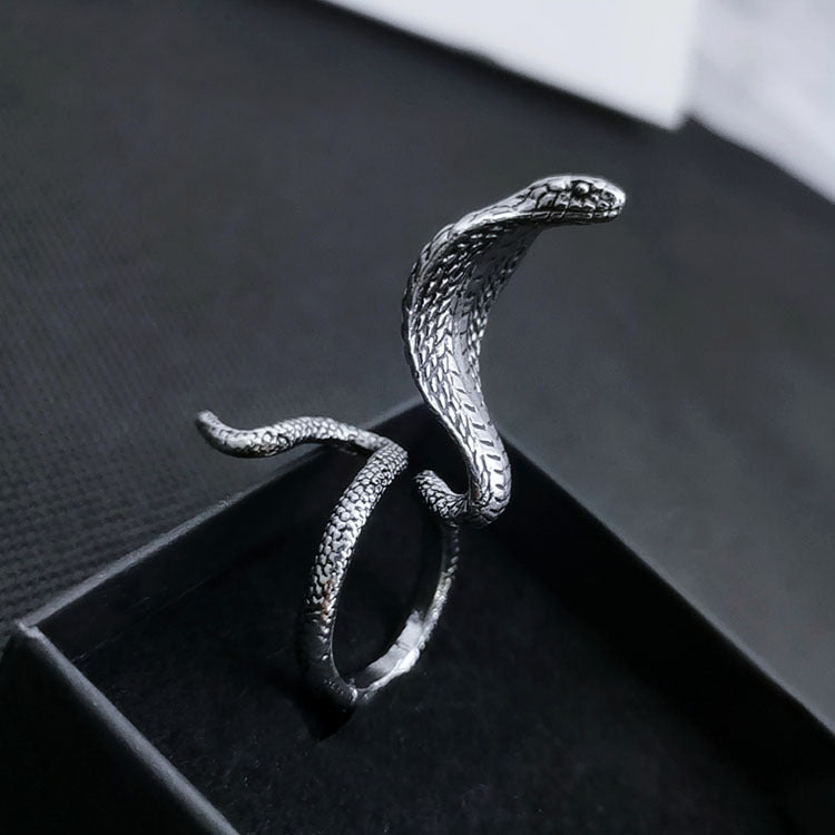 Punk Cobra Ring Snake Rings Personality Animal Ring