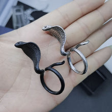 Load image into Gallery viewer, Punk Cobra Ring Snake Rings Personality Animal Ring

