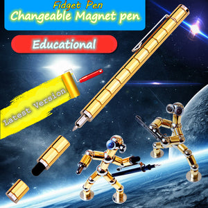 Magnetic Creative Pen Transformer Pen DIY Funny Toy Pen