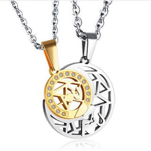 Load image into Gallery viewer, Sun&amp;Moon Matching &quot;I Love U&quot; Necklaces For BFF Couples
