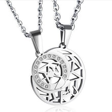 Load image into Gallery viewer, Sun&amp;Moon Matching &quot;I Love U&quot; Necklaces For BFF Couples
