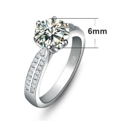 Luxury 2 Carat Zirconia Wedding Rings