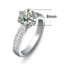 Cargar imagen en el visor de la galería, Luxury 2 Carat Zirconia Wedding Rings

